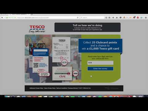 25 FREE TESCO CLUBCARD POINTS IN 60 SECONDS