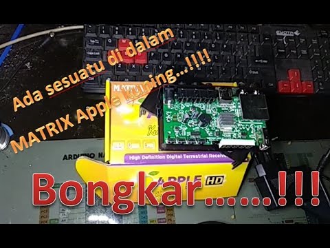 Bongkar STB UHF Matrix Apple Kuning