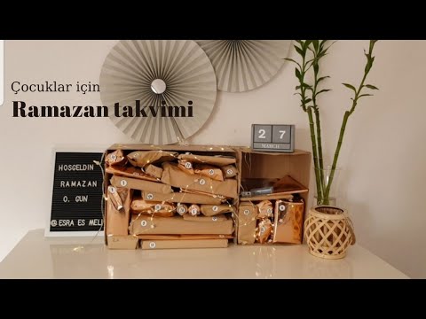 çocuklar için ramazan takvimi / bol hediyeli