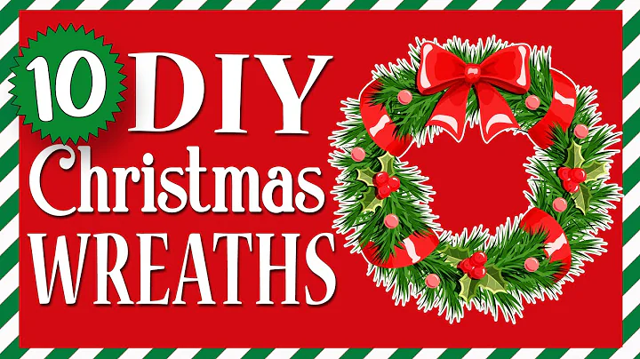 10 EASY Christmas Wreaths ANYONE can make! Cheap & Quick Dollar Tree DIYs