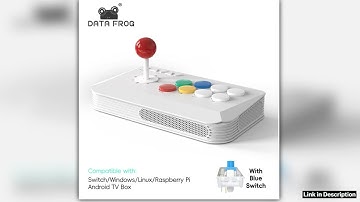 DATA FROG Y5A Arcade Stick for Switch 2 Windows Arcade Fight Stick Support Wireless Bluetooth 24G R