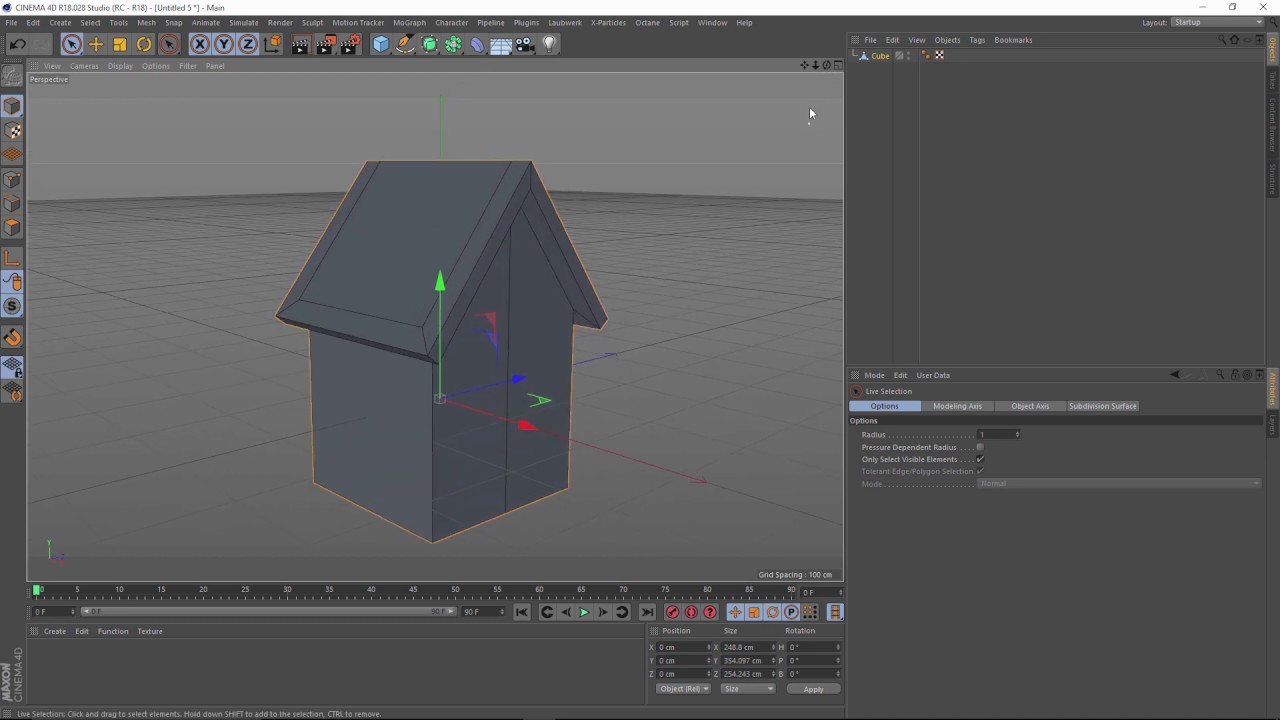 C4D Working with Points, Edges and Polygons (Beginner Lection) YouTube