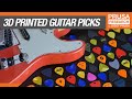 I 3D printed different guitar pick shapes and was surprised with the result