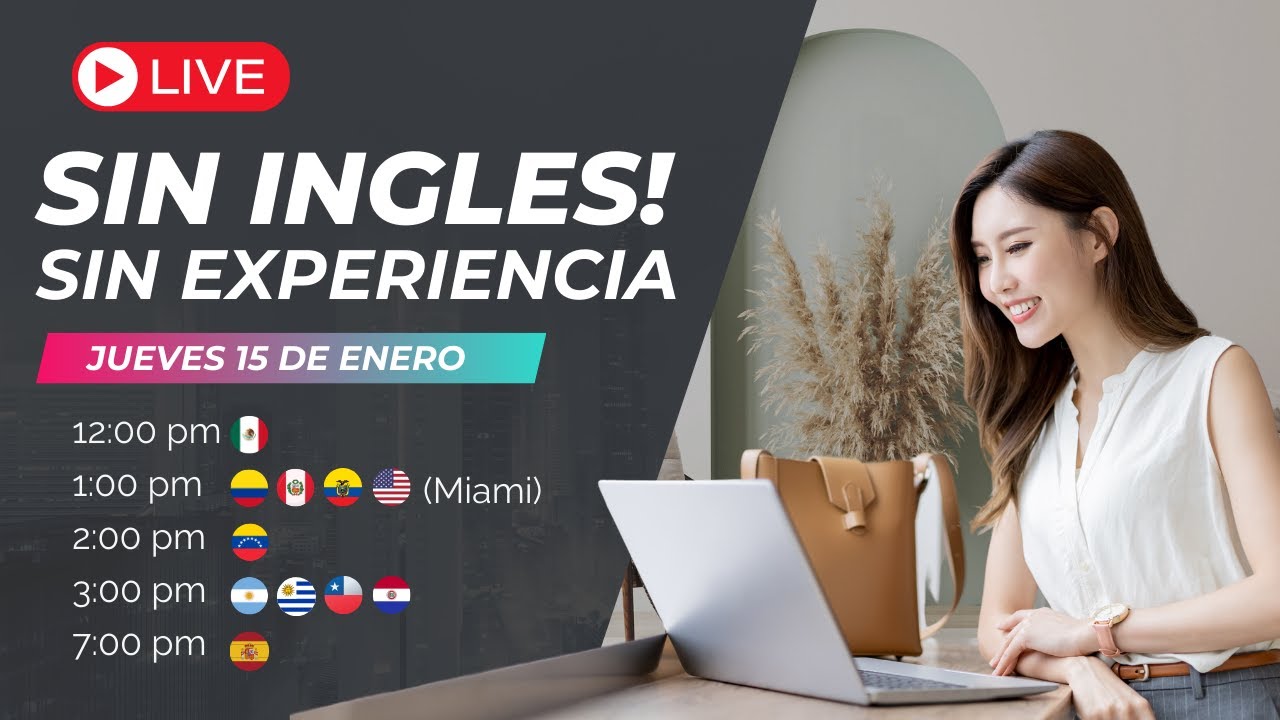 LAS MEJORES oportunidades de trabajo VIRTUAL sin experiencia ni inglés