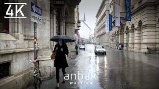 Walking in the Rain, Vienna, Austria, Rain Ambience, City Sounds