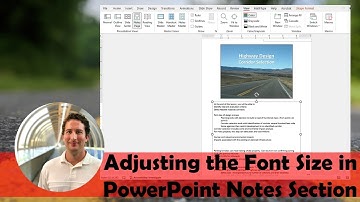 How to Change the Font Size in the Notes Section for PowerPoint