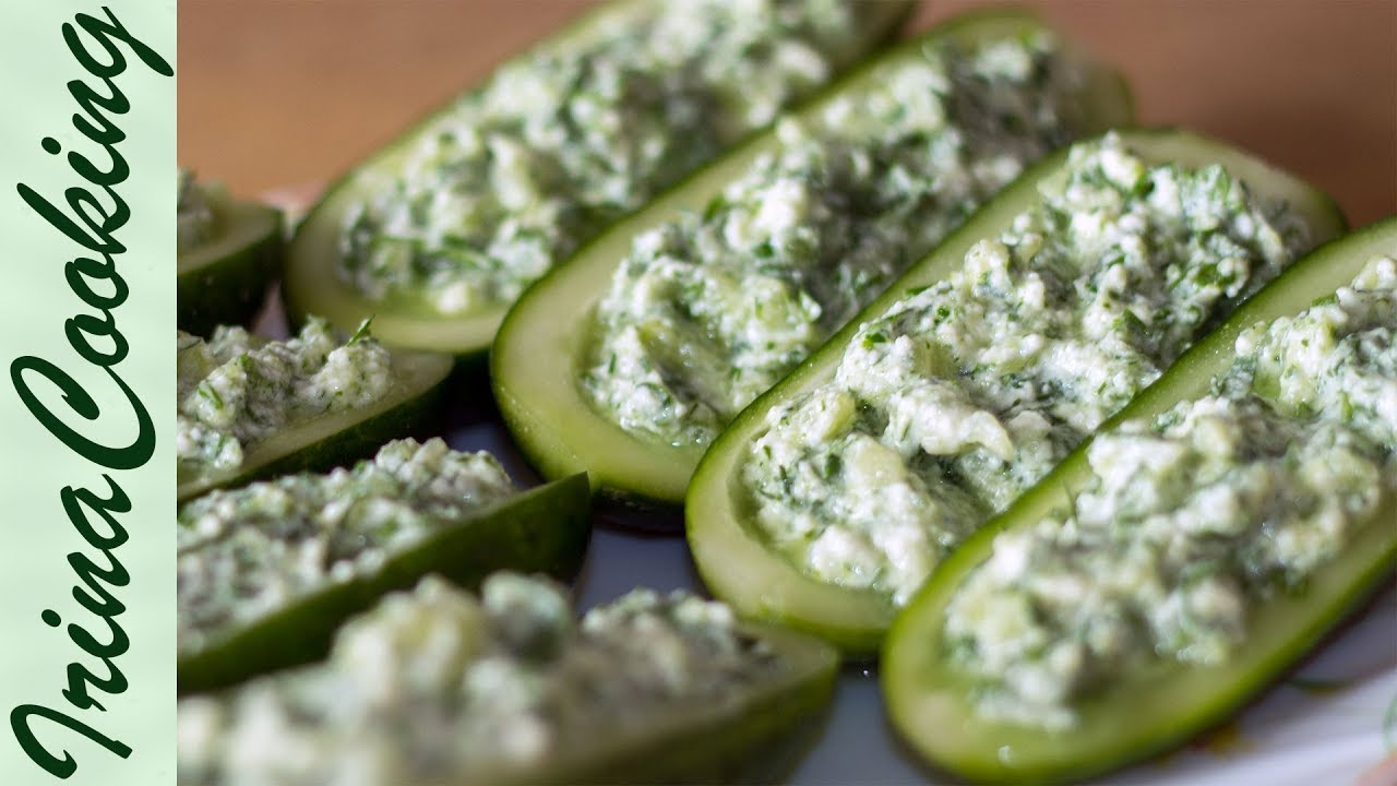 ⁣ЗАКУСКА ИЗ ОГУРЦОВ, Фаршированных Творогом ? Cucumbers Stuffed ✧ Ирина Кукинг