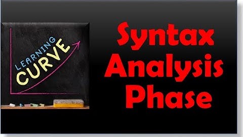 Compiler Design Lecture 3-Introduction to Syntax Analysis Phase| By Shivangi Bhadouria