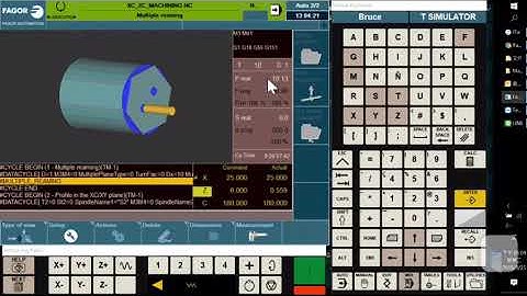 FAGOR 8058 8060 8065 Turret Execute & Simulate a program