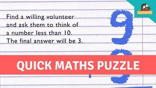 Quick Math Puzzle | Play this Math Trick on Your Friends | Maths Puzzles to Play Anywhere at Anytime screenshot 4
