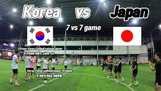 I played with Korean and Japanese legend players. Korea team vs Japan team first half