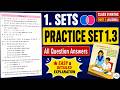 Class 9 | Practice set 1.3 | Chapter 1 Sets | Maths part 1 | Maharashtra State Board
