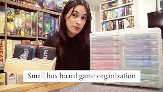 My NEW small box board game organization! screenshot 2