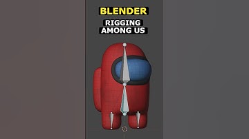 Rigging Among Us Blender - EASY #blender #3d #amongus #tutorial #blender3d
