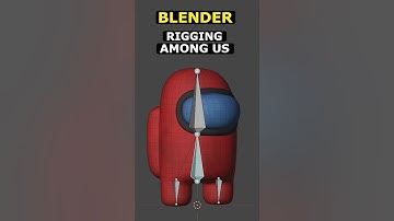 Rigging Among Us Blender - EASY #blender #3d #amongus #tutorial #blender3d