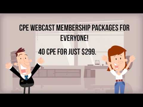 NASBA Approved CPA CPE Webcasts