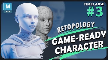 Retopology 3D Character in Maya  - Part 3 [SERANA from SKYRIM]