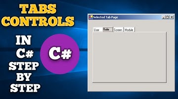 Tabbladbesturingselementen gebruiken in C# | Tabbladbesturingselement C# | Tabbladen in C# | Tabb...
