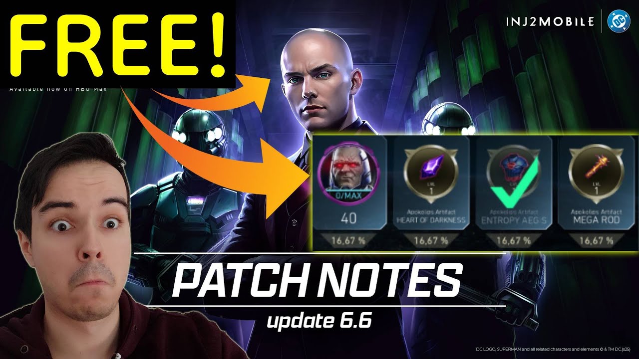 Освободите Лекса Лютора! Больше никаких артефактов, дающих преимущество за деньги! Примечания к п...