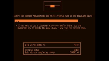 Installing Windows 2.1 on Toshiba T3100e
