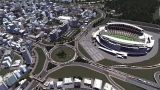 Cities: Skylines - Rush hour en la entrada del estadio