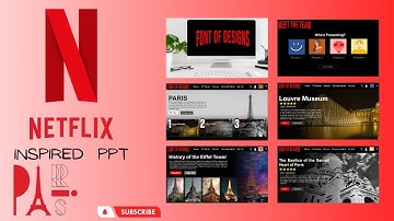How to make Netflix inspired presentation using PowerPoint | Netflix inspired PPT X Paris.