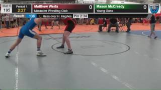 1032 Cadet Men 195 Matthew Werts Marauder Wrestling Club vs Mason McCready Young Guns 4140615104