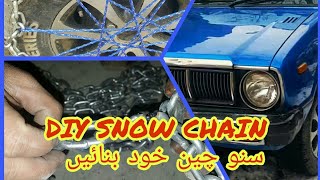 DIY Snow chain for Light vehicle Tyres