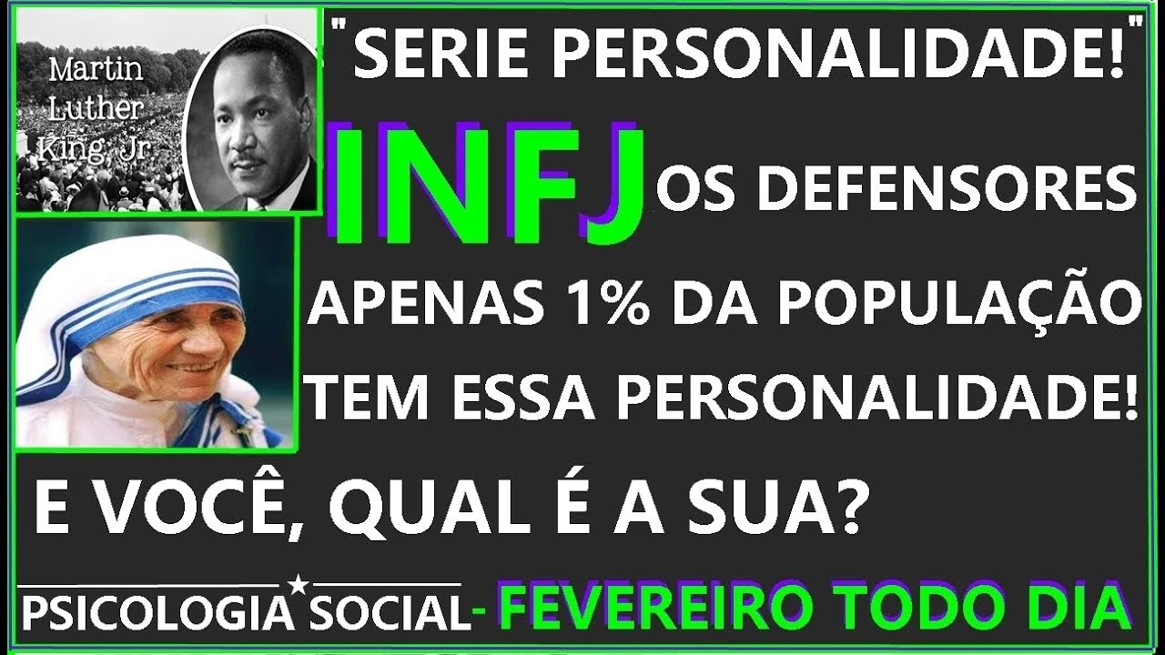 INFJ - SÓ 1% DA POPULAÇÃO MUNDIAL TEM ESSE TIPO DE PERSONALIDADE!