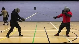 Katana vs Rapier Sparring  Burak vs Nick