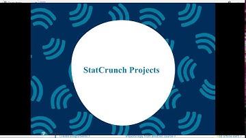 Explore data with StatCrunch Projects
