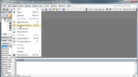 Introduction to Excel VBA - The VBA Editor