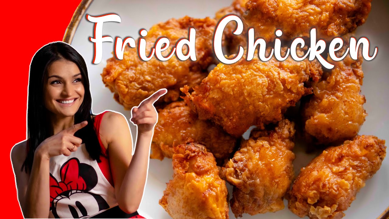 Fried Chicken in Jamie Oliver's pan, easy recipe for kfc wings YouTube