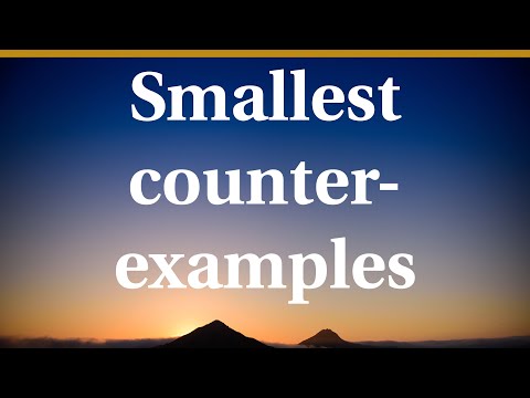 Smallest counterexamples