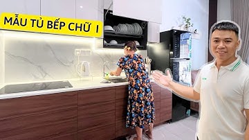 Mẫu Tủ Bếp chữ I nhỏ gọn cho nhà phố 2025 | HUGA