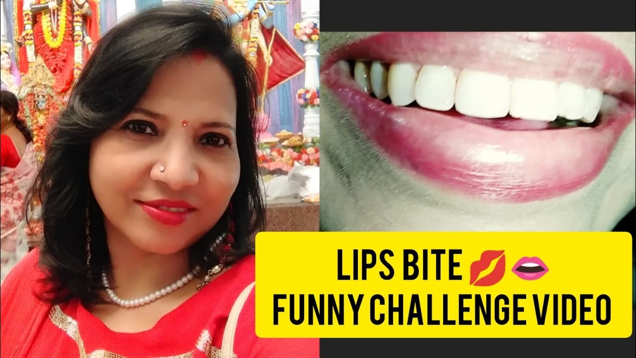 //MOST REQUESTED VIDEO// LIPS BITE 👄AND SMILE 😁 CHALLENGE VIDEO// 💋💄