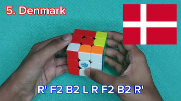 How to make flags of 100 countries on a rubik