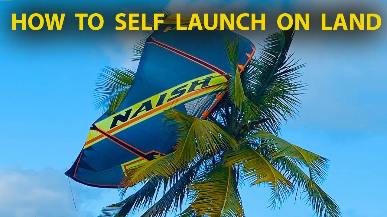 Kiteboarding Self Launch Tutorial On Land (Big Sandy Beach) YouTube