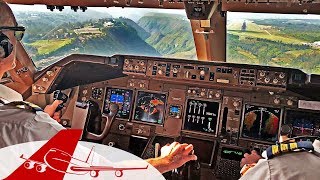 CHALLENGING LANDING QUITO  BOEING 747 COCKPIT VIEW | 4K