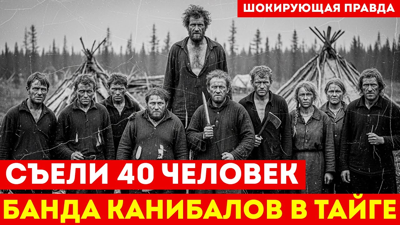 БАНДА КАННИБАЛОВ В ТАЙГЕ: 9 человек 3 ГОДА ОХОТИЛИСЬ на людей!