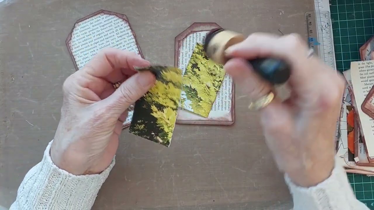 Book pages, Kraft Card, Ink, etc.  What do we make?????