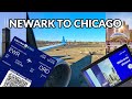 First Class | Full Review | United Airlines Boeing 737 Max 8  | Trip Report | Newark to Chicago