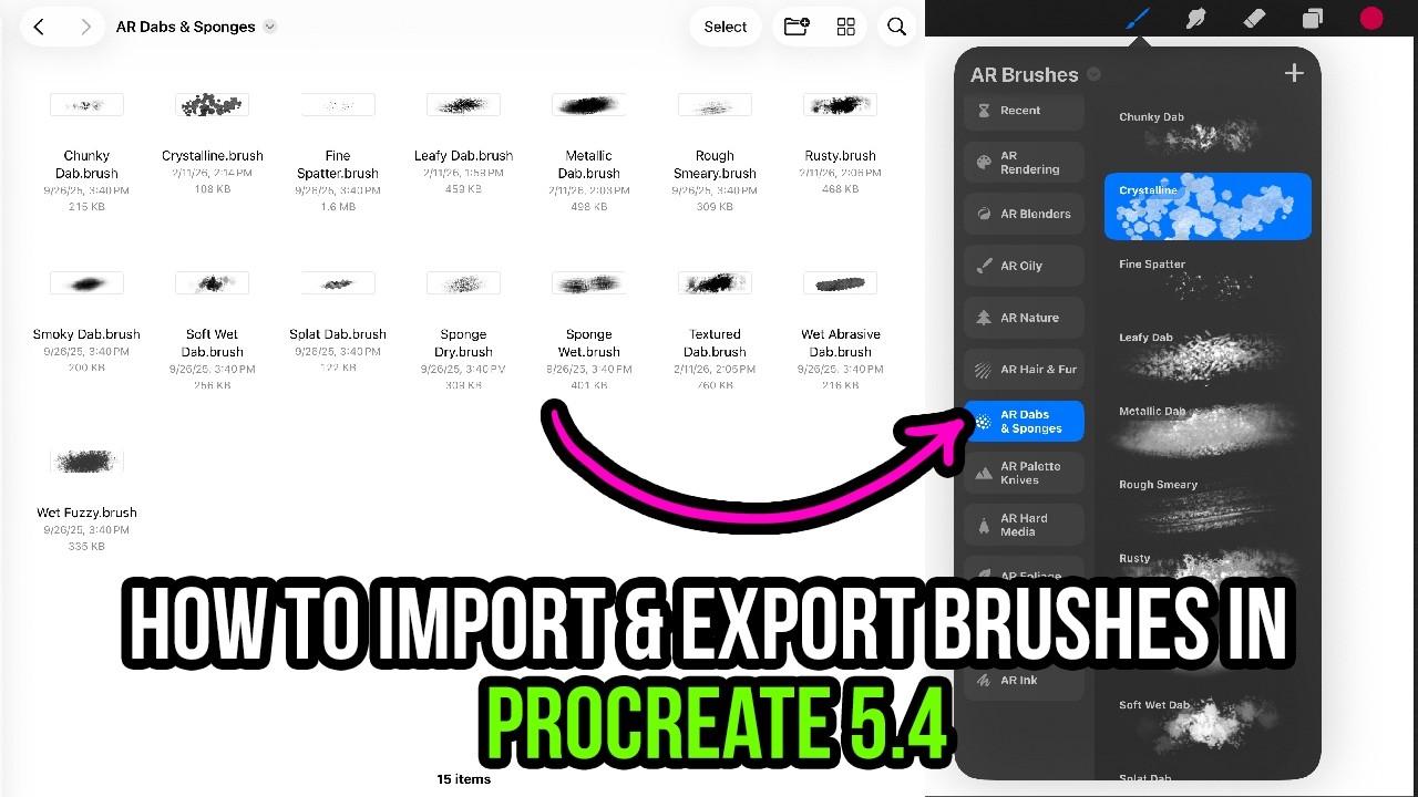 Procreate 5.4: STOP Importing Brushes The HARD Way (New Easy Method!) 🖌 ...