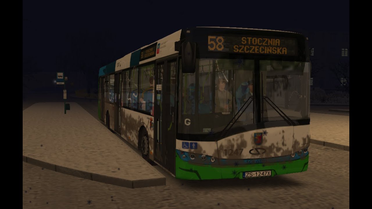 OMSI 2: Fikcyjny Szczecin - Solaris Urbino 12 III #1247 Linia 58