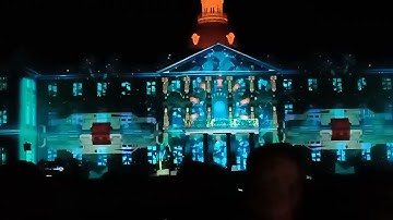 Karlsruhe Schlosslichtspiele.  Kalrsruhe light festival