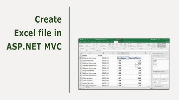 Create Excel file in ASP.NET MVC