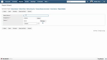 CRM Tutorial - Summation Report mit Details in Sugar