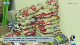 Enchente em Mafra deixa mais de 520 desalojados e nível do rio preocupa autoridades