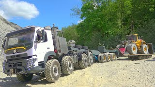 Schwerer RC Steinbrecher / Volvo FMX 500 8x8 Schwertransport