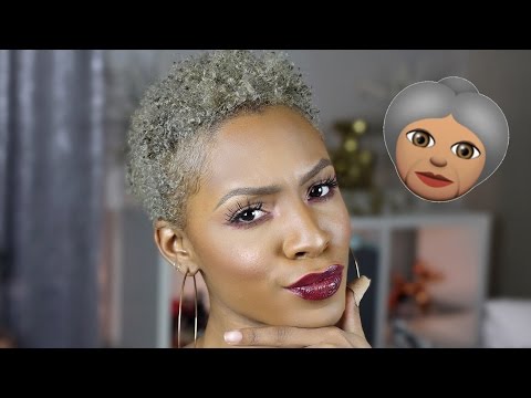 Hair Update: How I Got SILVER/GREY Natural Hair! ▸ VICKYLOGAN